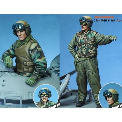 1/35 Scale Unpainted Resin Figure US tank crew 2 figures collection figure