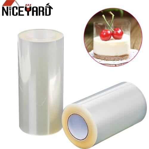 NICEYARD 8cm 10cm Transparent Clear Mousse Surrounding Edge Wrapping Tape Baking Cake Dessert Collar DIY Cake Decorating Tools