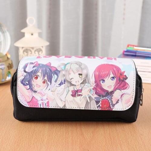 LoveLive!School idol project Anime Colorful Cosmetic Bag Minami Kotori Travel Accessories Bag Double-zipper Design Gift Bag