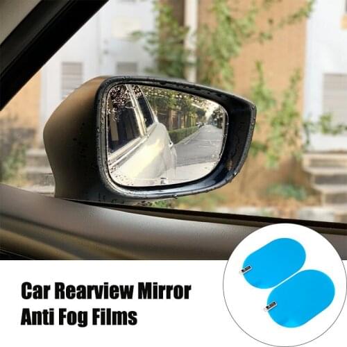 2pcs Car mirror anti-fog water film For Chevrolet Volt Malibu Camaro Cobalt Orlando Spark Colorado Bolt Onix Traverse Blazer