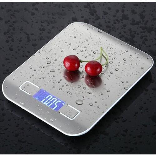 Portable 5/10kg Kitchen Scale LCD Digital Electronic Scales Postal Food Balance Measuring Weight Household Acccessories