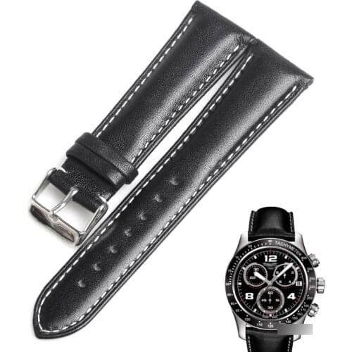 WENTULA watchbands for TISSOT T039.417A V8 calf-leather band cow leather Genuine Leather leather strap watch band