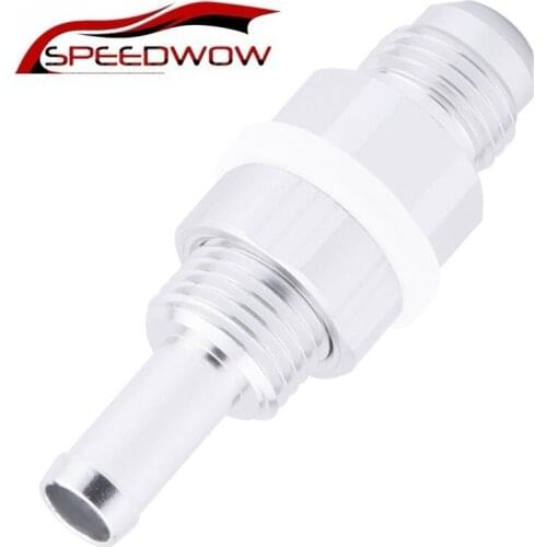 SPEEDWOW -6AN Male Flare Bulkhead To 5/16 Hose Barb Fuel Tank Fitting