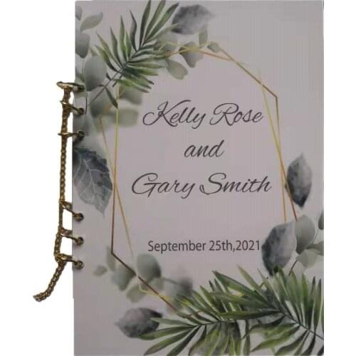 Acrylic Wedding Guest Book Wedding Scrapbook Album Custom Birthday Scrapbook Photo Album