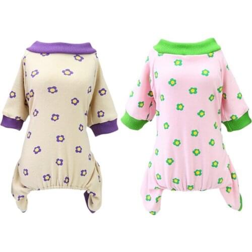 Pet Dog Jumpsuit Cotton Knitted Warm Pajama Clothes For Small Dogs Yorkshire Terrier Pajamas Overalls Puppy Cat Clothing