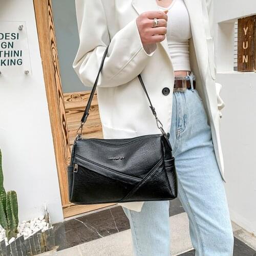 Women 2021 Sac A Main Large Capacity Luxury Purses And Handbags Women Bags Designer Female Leather Shoulder Crossbody Bags For