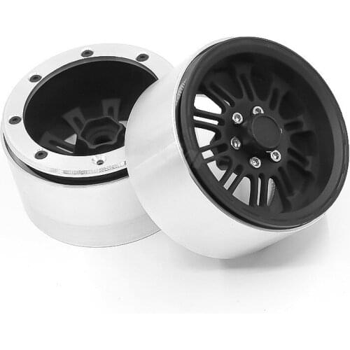 2pc 2.2" Metal Wheel Rim for 1/10 RC Crawler Car Axial SCX10 90046 Wraith RR10 Traxxas TRX-6 trx4 rc cars for adults