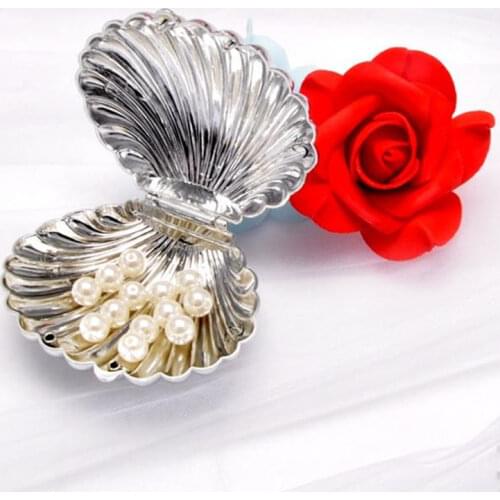 Creative Shell Shape baby shower Candy Box Wedding Christmas New Year Small Gift Package Shell Boxes Wedding Party Supplies 24pc