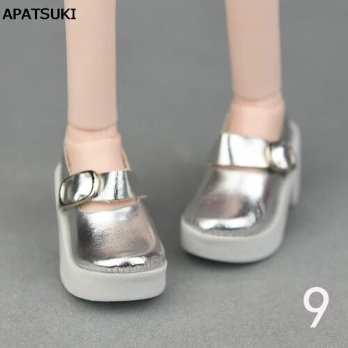 6*2.5cm Silver Fashion Shoes For 45-50cm XINYI Doll High-heel Shoes For 1/4 BJD Doll Shoes 1:4 Doll Accessories