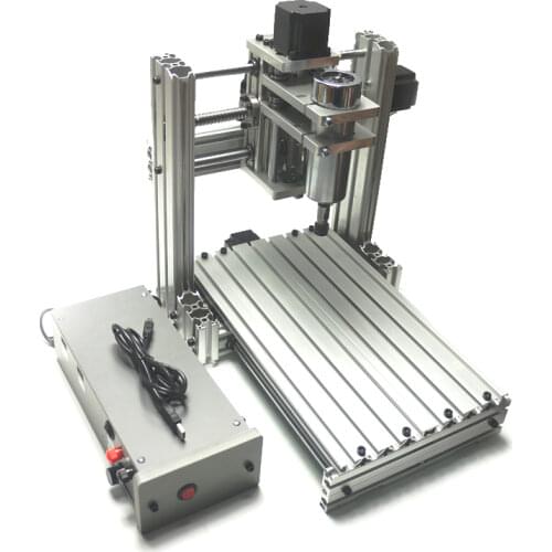 Diy mini cnc 3020 engraving machine with 3axis spindle wood router for metal mach3 software controller ER11 collects