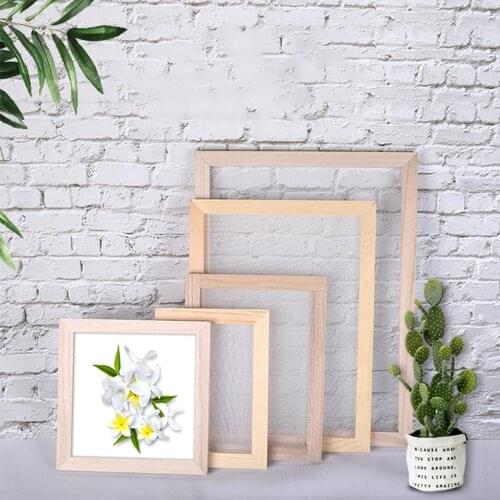 Paper Making Mould Deckle Traditional DIY Craft Wooden Papermaking Screen Frame Kids Children DIY Paper Craft Rectangular Mold