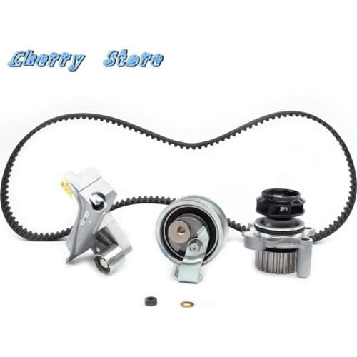 NEW 06B 109 477 A Engine Timing Belt Hydraulic Tensioner Water Pump Kit For Audi A4 A6 VW Passat 1.8L 2.0L 06A121012 530018110