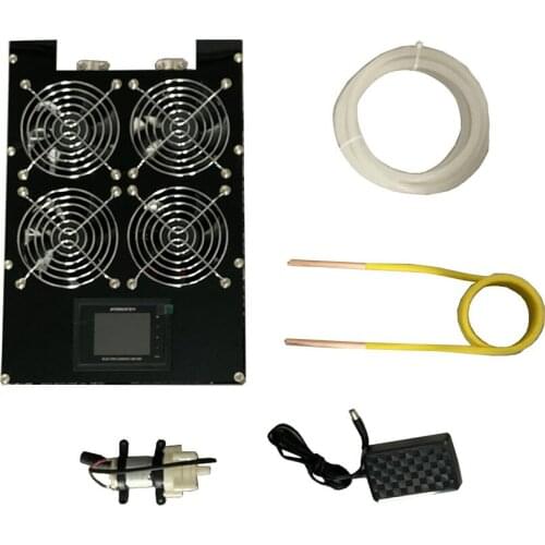 NEW 5000W ZVS Induction Heater High frequency Induction Heating PCB Board Melted Metal + Coil+Pump