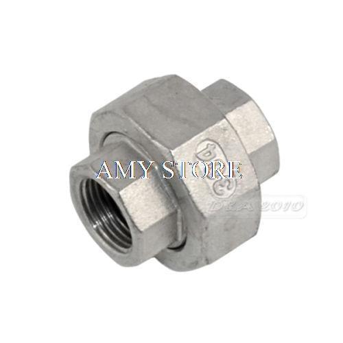 1/2" Malleable Straight Union Coulping Pipe Fitting Stainless Steel SS304 F/F BSP