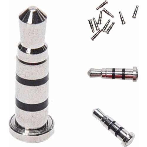 1pc 3.5mm Smart Mikey Mi Key Quick Click Button Smart Key Dustproof Plug Earphone Jack For Xiaomi Mobile Phone Silver