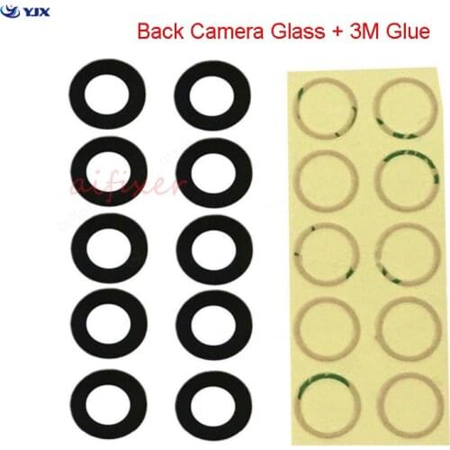 Aifixer Ori 10pcs Back Camera Glass Lens for iPhone 8 8P X XS XR 11 11Pro Max Rear Cam Cover + 3M Sticker Adhesive Replacement P
