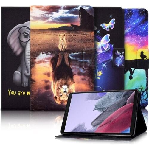 Folio Stand Cover For Samsung Galaxy Tab A7 Lite 8.4 inch 2021 SM-T225/SM-T220 Leather Case tablet a7 lite kids Protective Shell