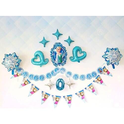 Disney Frozen Anna Elsa Party Balloons Party Decor Balloons Birthday Party Supplies girl favor Collection Balloon party supplies