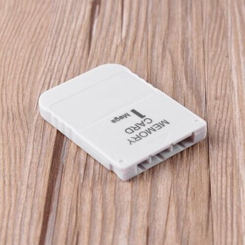 For PS1 Memory Card 1 Mega Memory Card For Playstation 1 PS1 PSX Game Useful Practical Affordable White 1M 1MB