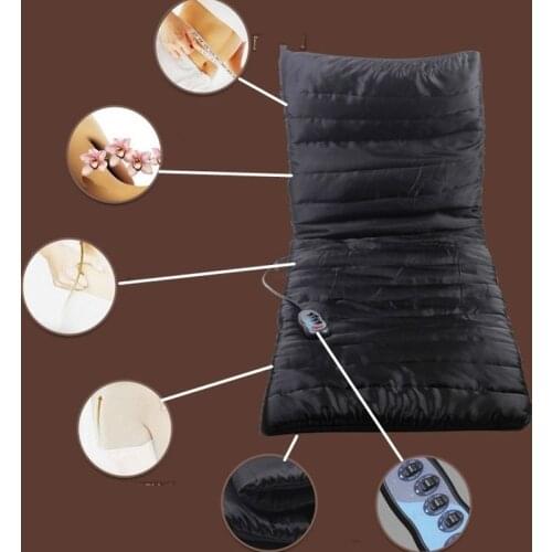 Full-Body Household Tourmaline Massage Vibrating Head Neck Electronic Massage Therapy Massager Bed Cushion
