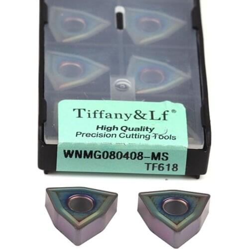 WNMG080404-MA TF618 WNMG080408-MS MM CNC Lathe Turning Tool High Quality Colorful Carbide Inserts Hardened Steel Hard Steel Tool
