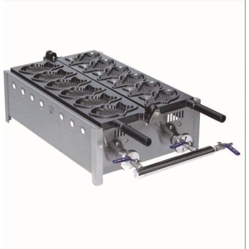 Gas power style Taiyaki Fish Waffle Maker Machine Baker Iron Mold, taiyaki waffle maker