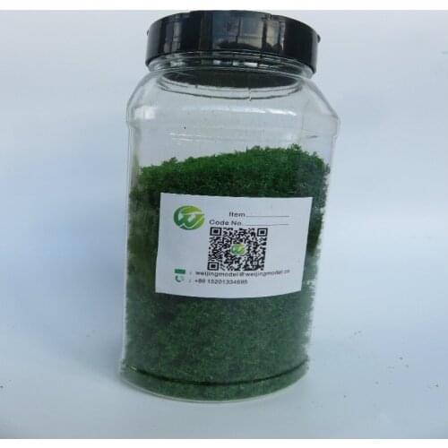 150g Bottole 2018 New Architectural Model Making Sponge Green Plastic Tree Powder Leaves