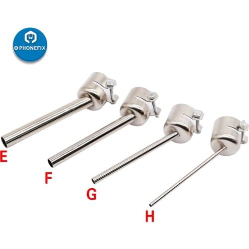 Bent Curved Angle Long Nozzle Hot Air Soldering Station Tip Heat Gun Nozzle for Phone PCB Repair Hot Air Replacement Welder Tip