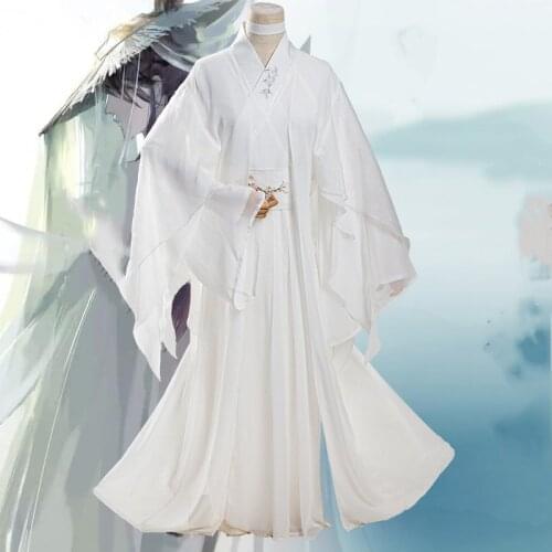 Tian Guan Ci Fu Xie Lian Cosplay Costume Heaven Officials Bless White Cos For Men And Women Chinese Anime