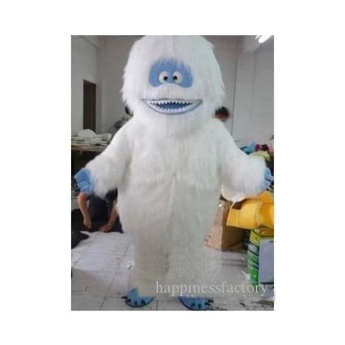 Hot sale White Snow Monster Mascot Costume Adult Abominable Snowman Monster Mascotte Outfit Suit Fancy mascot costume For PARTY