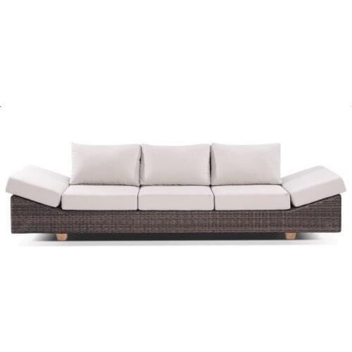 Sigma home rattan furniture 4 seater luxury outdoor lounge sofa