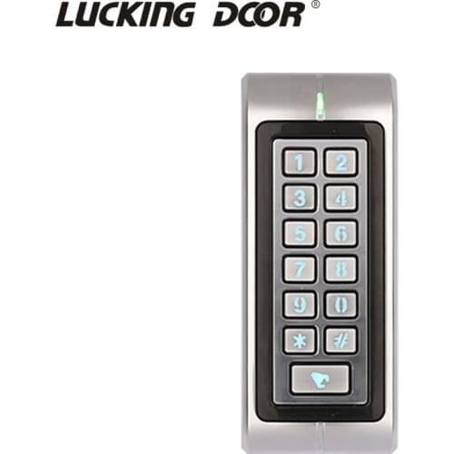Metal Waterproof IP65 125KHZ Rfid Standalone Keypad 1000 Users13.56MHZ IC Card Door Access Control System RT370