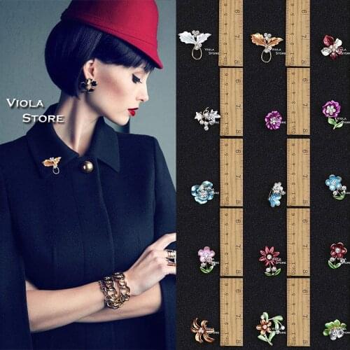 Cute Paint Metal Lapels Pins Flower Plant Butterfly Brooches Collar Badges Backpack Fashion Gift Woman Men Jewelry Accessories