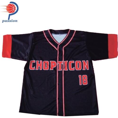 MOQ 5 pcs $27 Each Full Button Baseball Jerseys With Custom Team names numbers