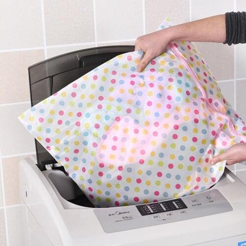 Nylon Fine Mesh Laundry Wash Bags Foldable Underwear Care Mesh Bag Washing Machine Clothes Protection Net Laundry Bag