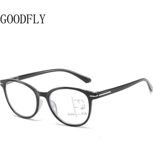 Progressive Multifocal Reading Glasses Men Women Anti Blue Light Glasses Vintage Round Computer Glasses Eyeglassses Eyewear 2021