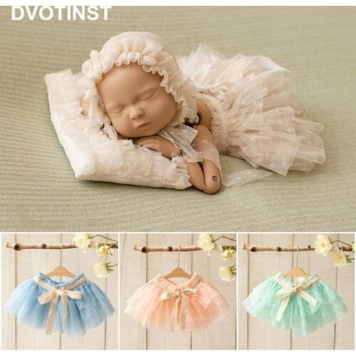 Dvotinst Newborn Photography Props Baby Outfit Baby Mini Tutu Skirts Princess Mesh Skirt Fotografia Studio Shoots Photo Props