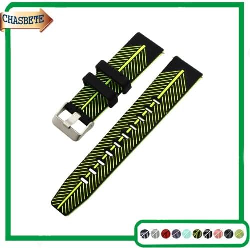 Silicone Rubber Watch Band for Panerai Luminor Radiomir 22mm Quick Release Resin Strap Belt Wrist Loop Bracelet Black + Pin