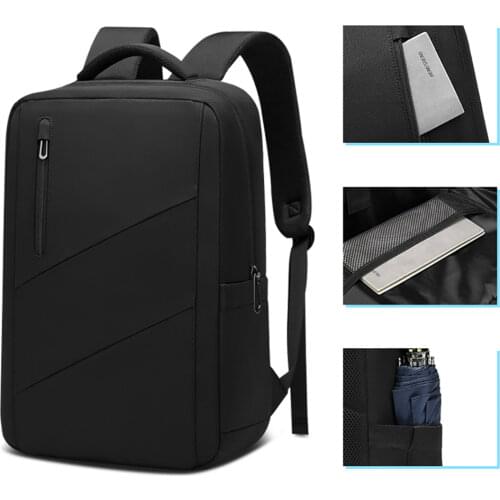 IKE MARTI 15.6 Laptop Backpack Mens Business Notebook Mochila Waterproof Back Pack USB Charging Bag Travel 2021 Male Backpack