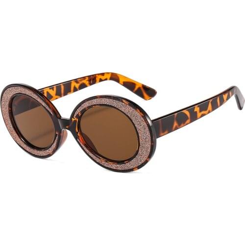 Sunglasses Women Brand Designer Small Frame Polygon Clear Lens Sunglasses Men Vintage Sun Glasses Oval Frame