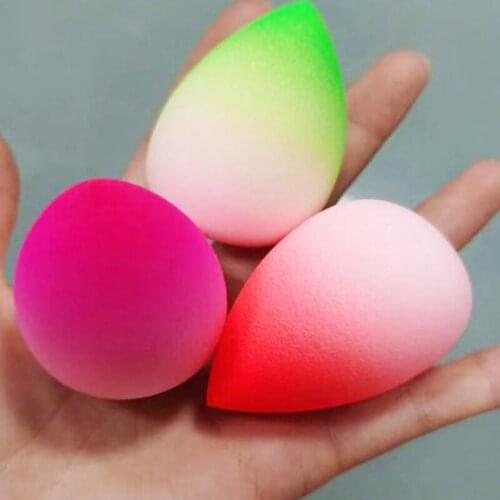 Colorful Face Makeup Puff Sponges Beauty Egg Foundation Powder Blush Makeup Accessories Tools Cosmetic Sponges 1pc