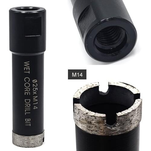 Arbor M14 Diameter 25mm Wet Core drill bit For Stone Marble Granite Ceramic Tile Hole Saws Diamond Drills
