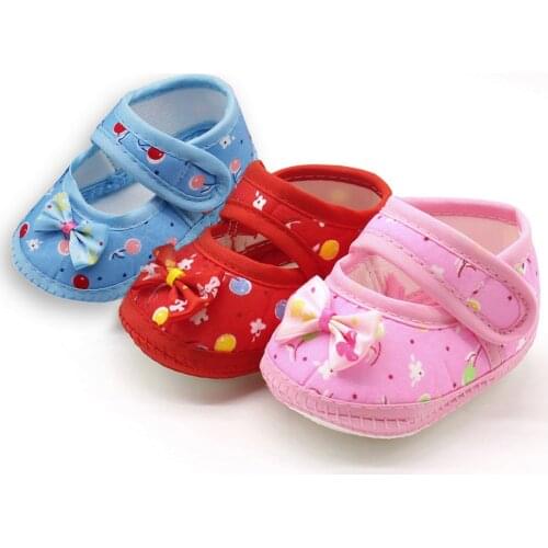 Newborn Infant Baby Bow Girls Soft Sole Prewalker Warm Casual Flats Shoes bebes zapatos scarpe da bambina eleganti