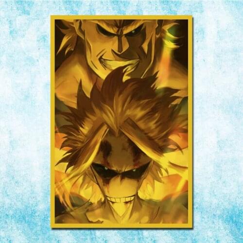 Japanese Anime My Hero Academia Vintage Posters Art Silk Poster Canvas Retro Print For Home Room Decor-019