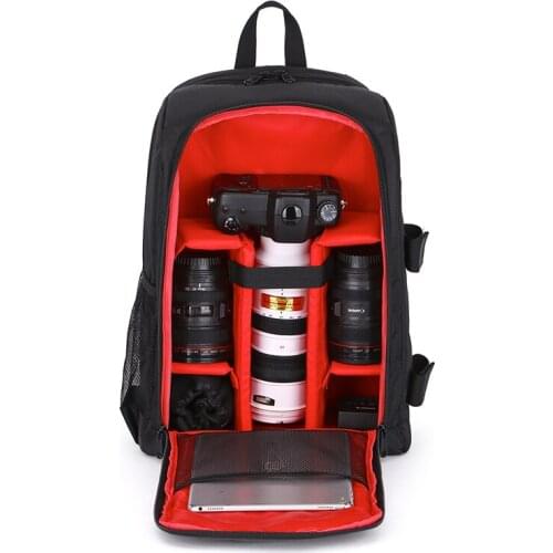 Outdoor recreation Waterproof multi-functional Digital DSLR Camera Video Bag Rain Cover SLR Camera Bag Padded for Photographer
