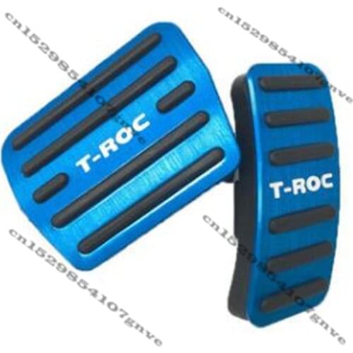High-quality aluminum alloy Fuel Brake Foot Rest pedals Plate Non slip Accelerator brake pedal Pads cover For T-ROC