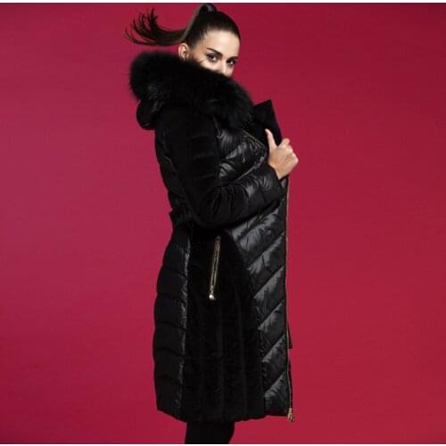 Women jacket, long down coat, winter jackets for women, hooded, large fur collar warm parkas Mujer 2020 kj1988