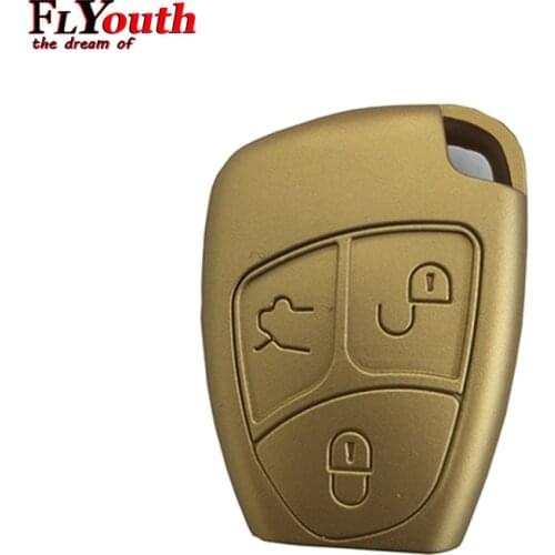 Car Silicone Key Cover Case Shell For Mercedes For Benz W203 W211 CLK C180 E200 AMG C E S Class Keyring Holder Accessories 1Pc