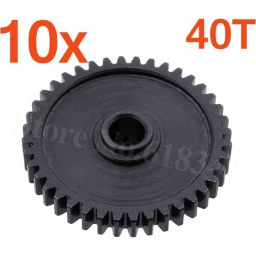 10pcs/Lot Steel Metal Diff Main Spur Gear 40T For 1/18 WLtoys A959 A969 A979 K929 Upgrade Parts