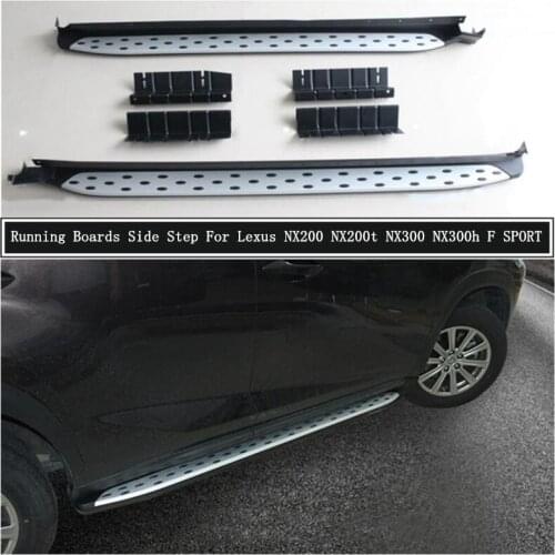 Running Boards Side Step For Lexus NX200 NX200t NX300 NX300h F SPORT 2014-2021 HighQuality Bar Pedals Nerf Bars Auto Accessories